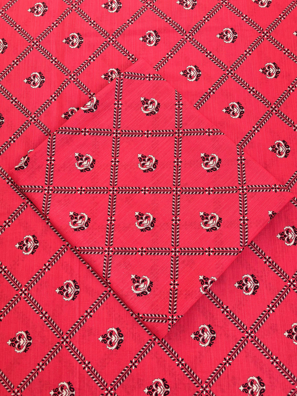 Rose Red Digital Print Winter Khaddar - 2pc Unstiched Printed suit