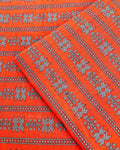 Orange digital print unstiched - 2pc printed suit