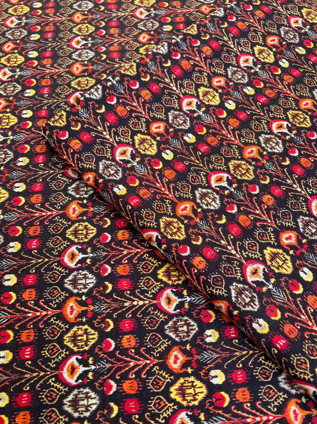 Winter Black Khaddar - 2pc printed unstiched suit
