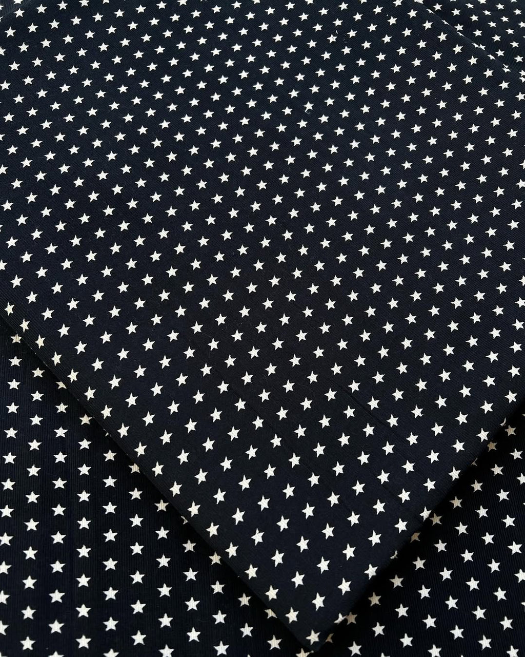 Cotton Cordouroy navy blue - 2pc unstiched printed suit