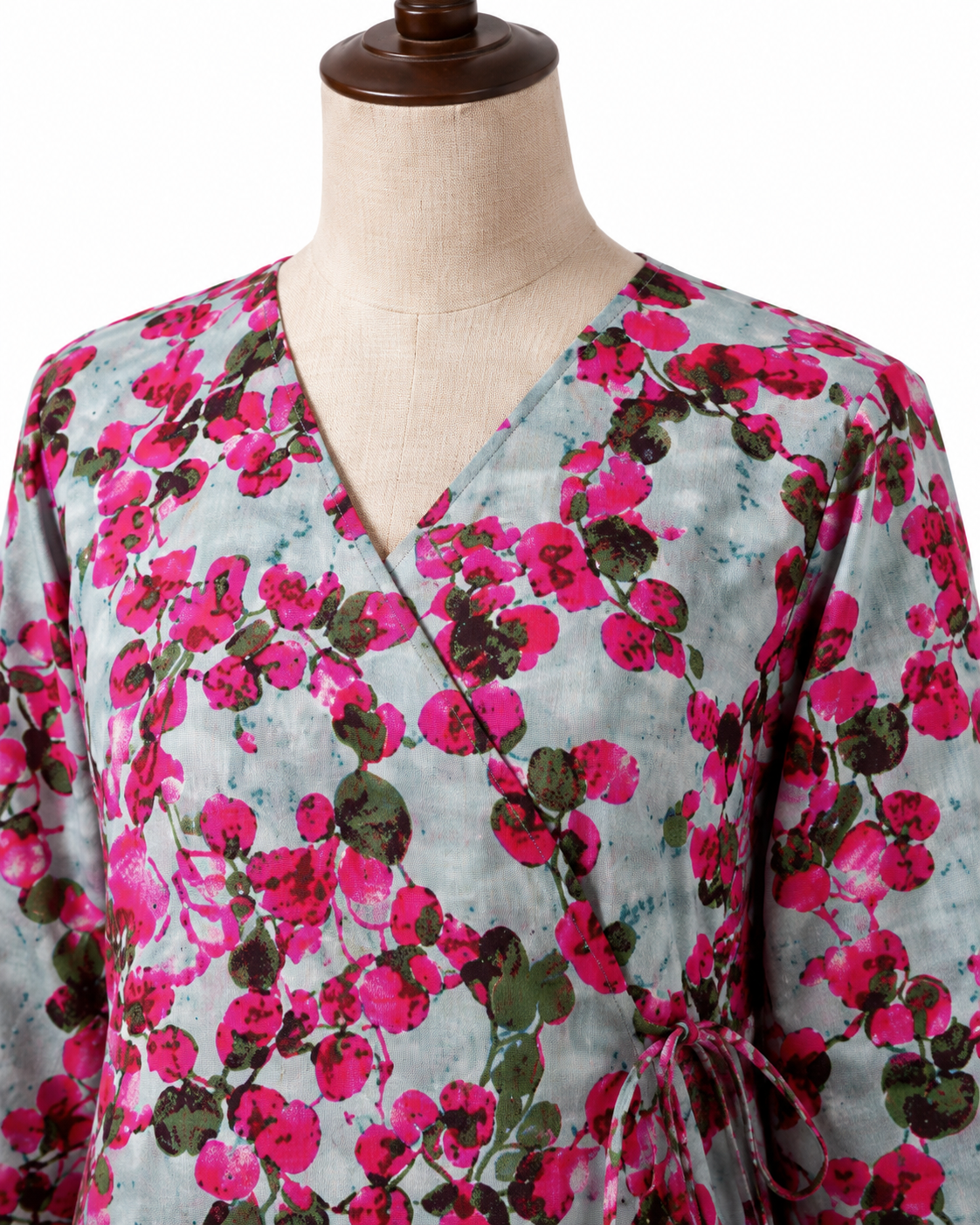 Fuchsia Vine – UnstichedFloral –  Printed Linen