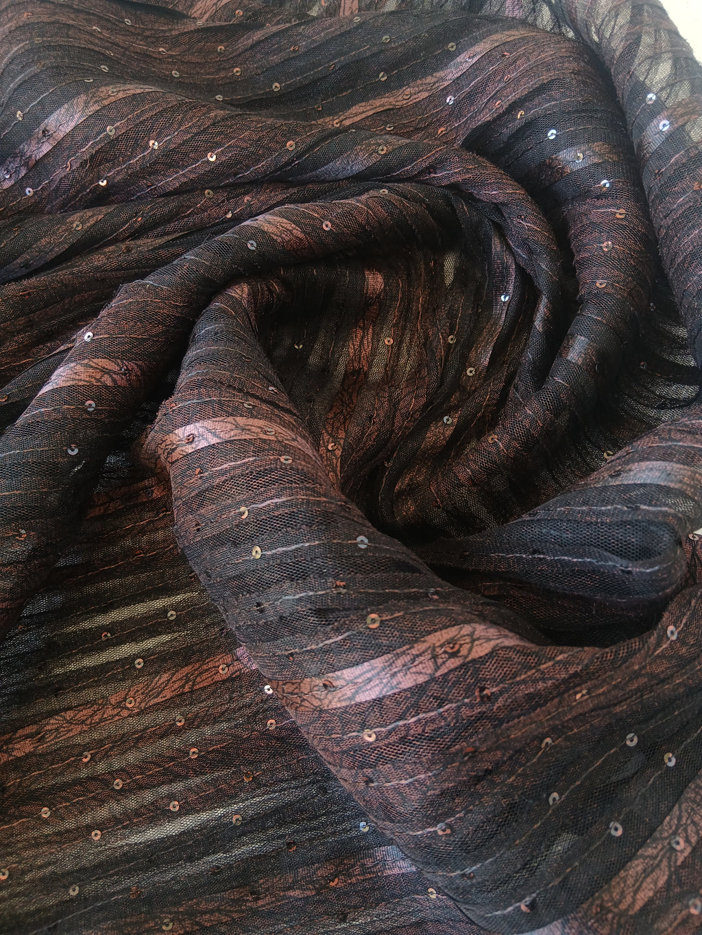 Korean Fancy net - 2pc unstiched printed suit