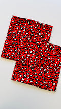 Red Colour 2pc Printed Suit