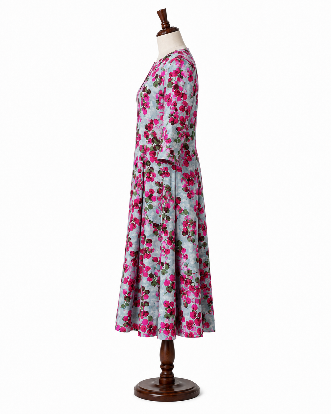 Fuchsia Vine – UnstichedFloral –  Printed Linen