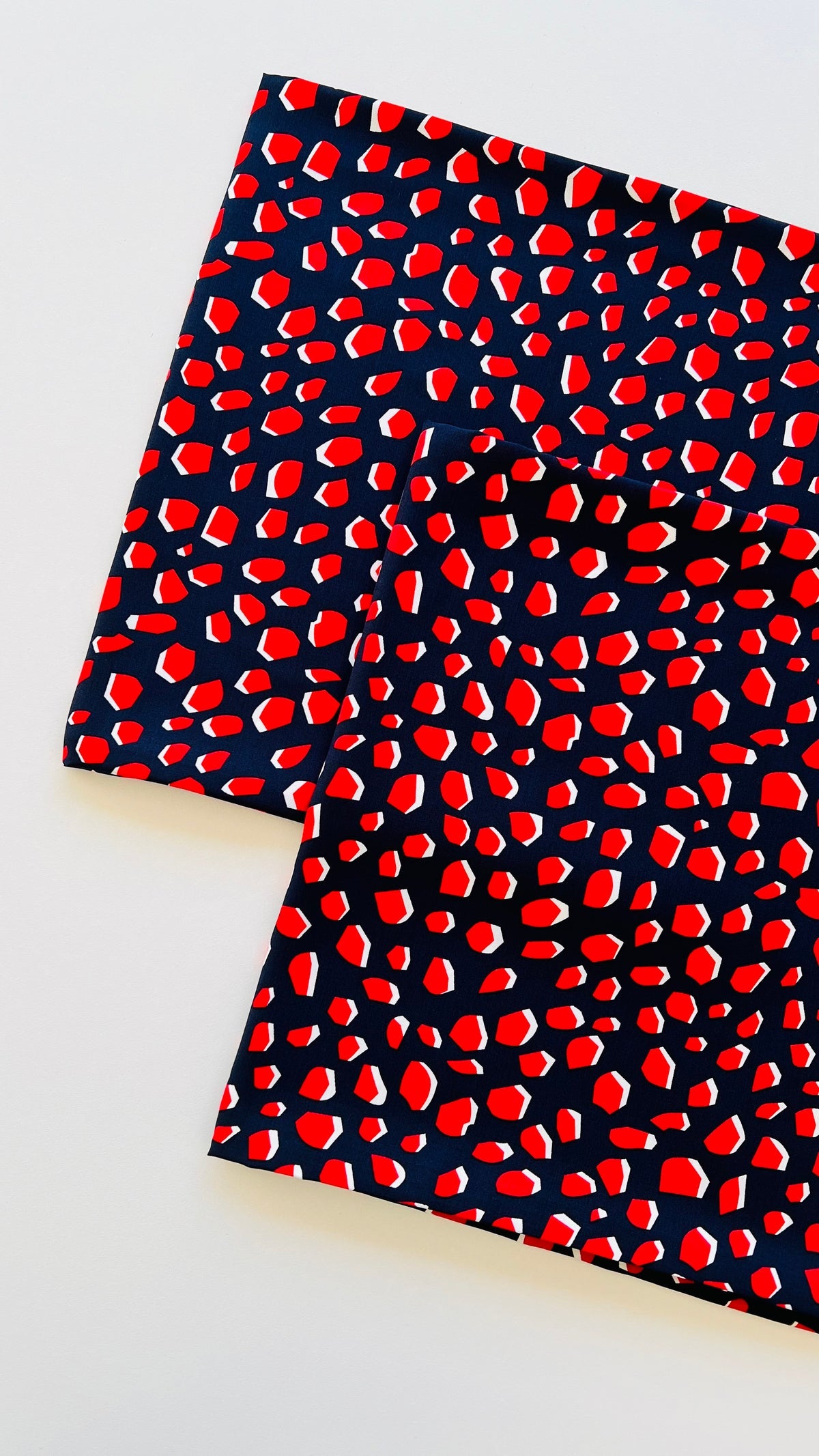 Red dots Linen 2pc Printed Suits