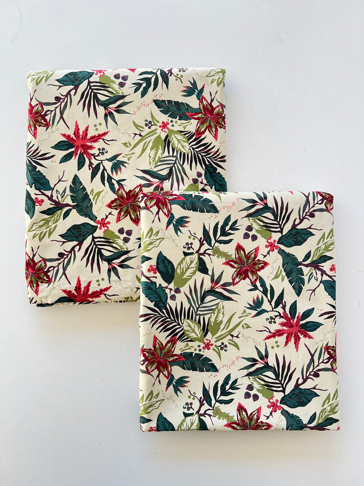Green leafs design 2pc Courdoroy printed Suit