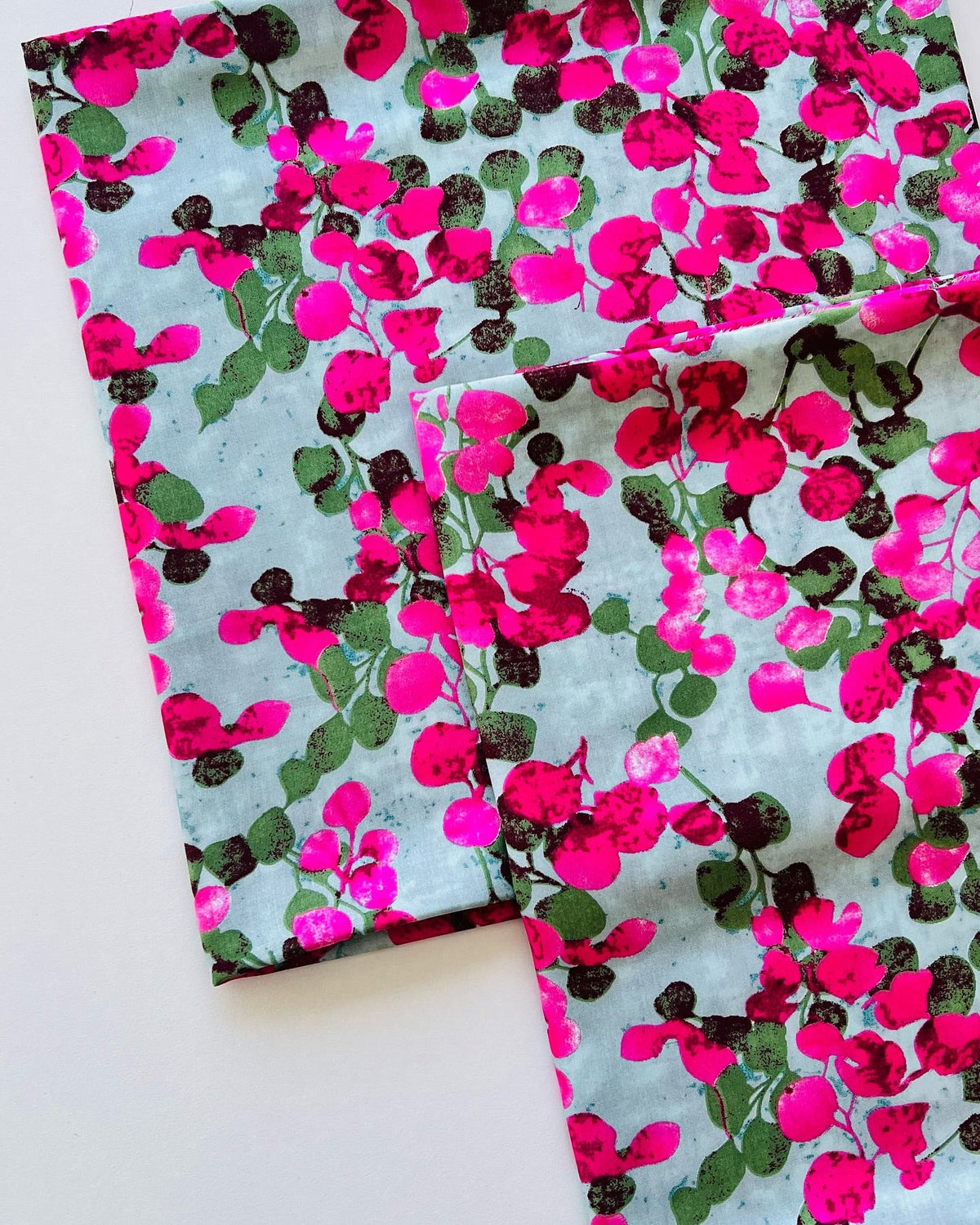 Fuchsia Vine – UnstichedFloral –  Printed Linen