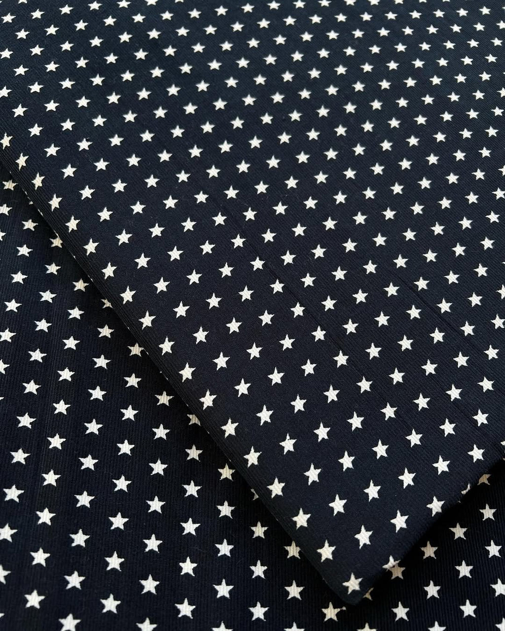 Cotton Cordouroy navy blue - 2pc unstiched printed suit